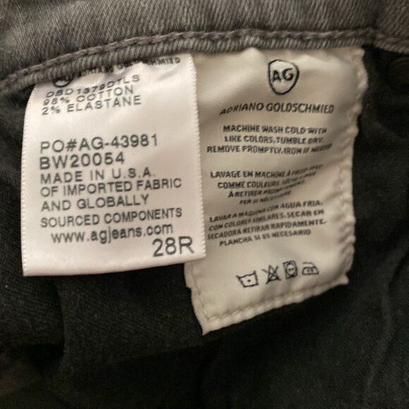 AG Adriano Goldschmied Farrah High Rise Skinny Gray Jeans Size 28 - Picture 5 of 7